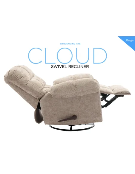 Cloud Swivel Armchair - Beige