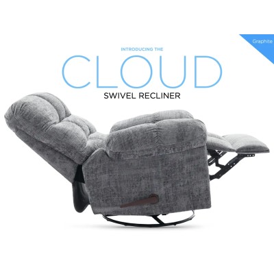 Cloud Swivel Armchair  - Graphite