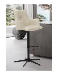 Jacob Bar Stool - Ivory PU