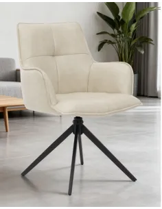 Jacob Dining Chair - Ivory PU