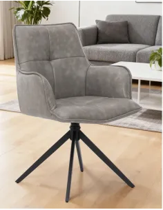 Jacob Dining Chair - Silver Grey PU