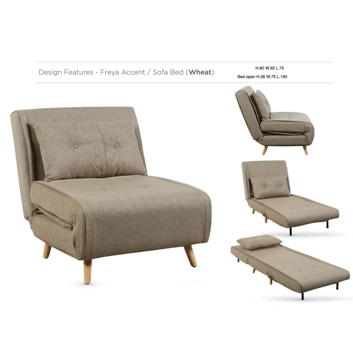 Freya Accent Armchair - Wheat