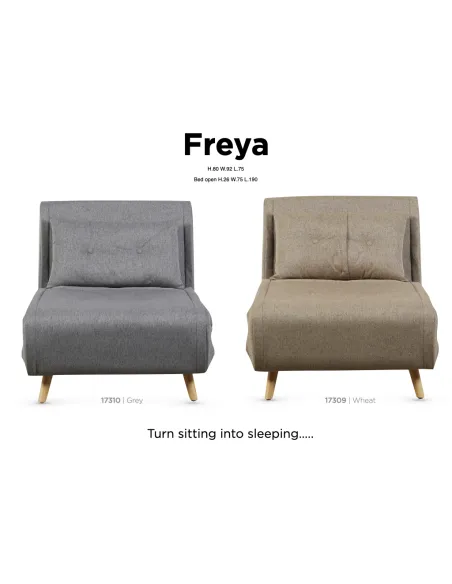 Freya Accent Armchair - Grey