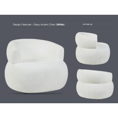 Daisy Accent Chair - White