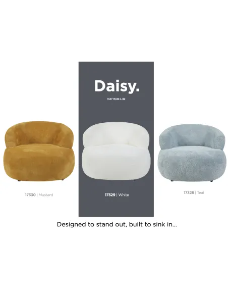 Daisy Accent Chair - White