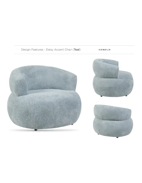 Daisy Accent Chair - Teal