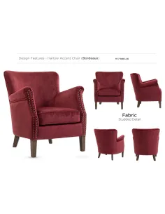 Harlow Armchair - Vogue Bordeaux 2