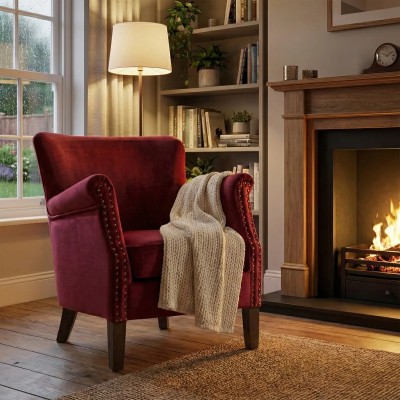 Harlow Armchair - Vogue Bordeaux