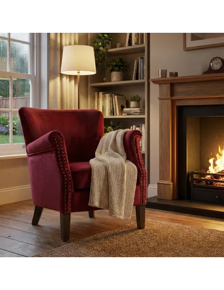 Harlow Armchair - Vogue Bordeaux