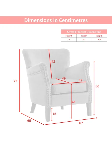 Harlow Armchair - Vogue Bordeaux