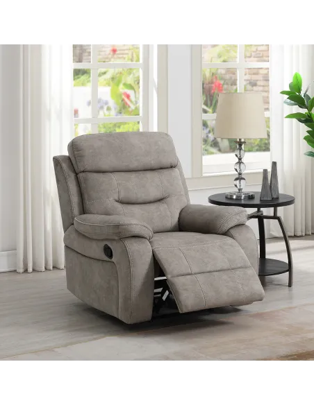 Alphons Armchair in Creamy Brown - Manual or Electric