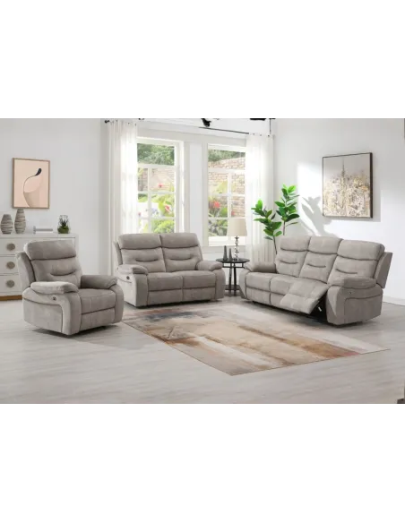 Alphons Armchair in Creamy Brown - Manual or Electric