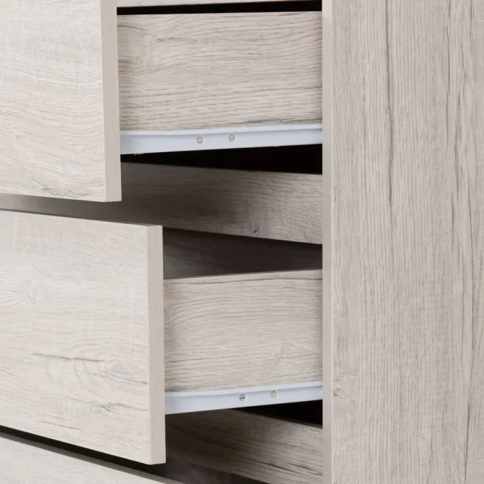 Malvern 3+2 Drawer Chest - Urban Snow