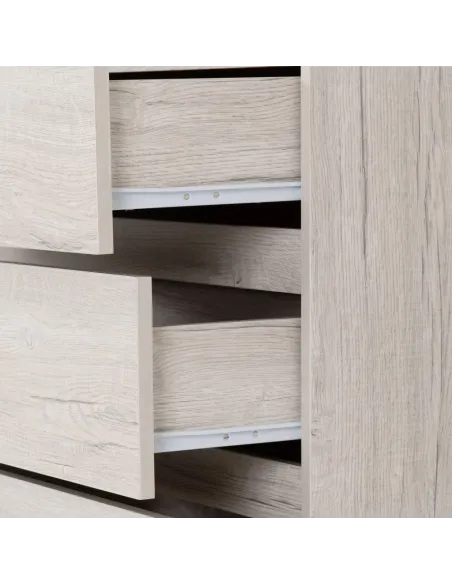 Malvern 3+2 Drawer Chest - Urban Snow