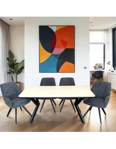 Marcello 1.6 Dining Table - Travertine
