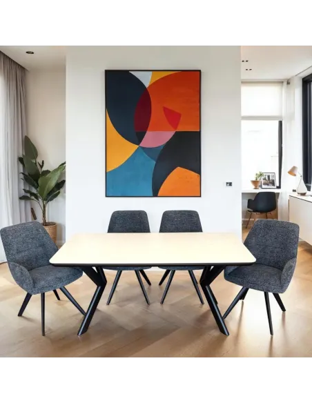 Marcello 1.6 Dining Table - Travertine