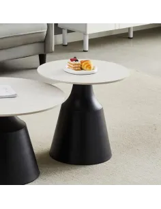 Marcello Lamp Table - Travertine