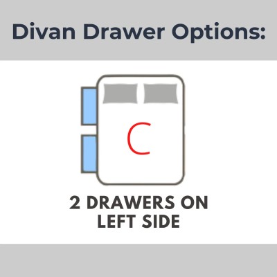 Natural Sleep 2 Drawers Left Side IN COMBO