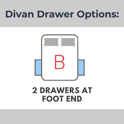 Natural Sleep 2 Drawers Foot End IN COMBO