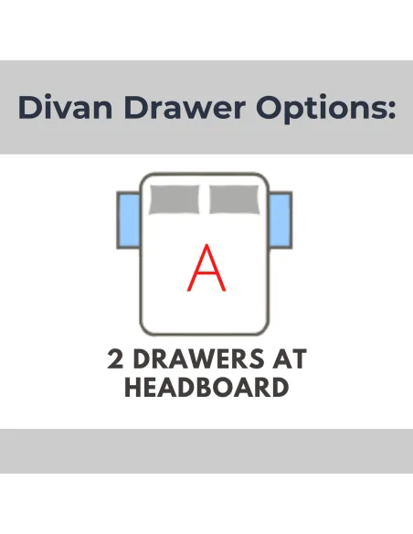 Natural Sleep Divan Drawers Options