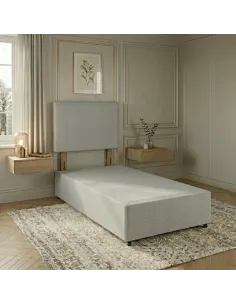 Natural Sleep Generic Grey Divan Base with No Drawers 2