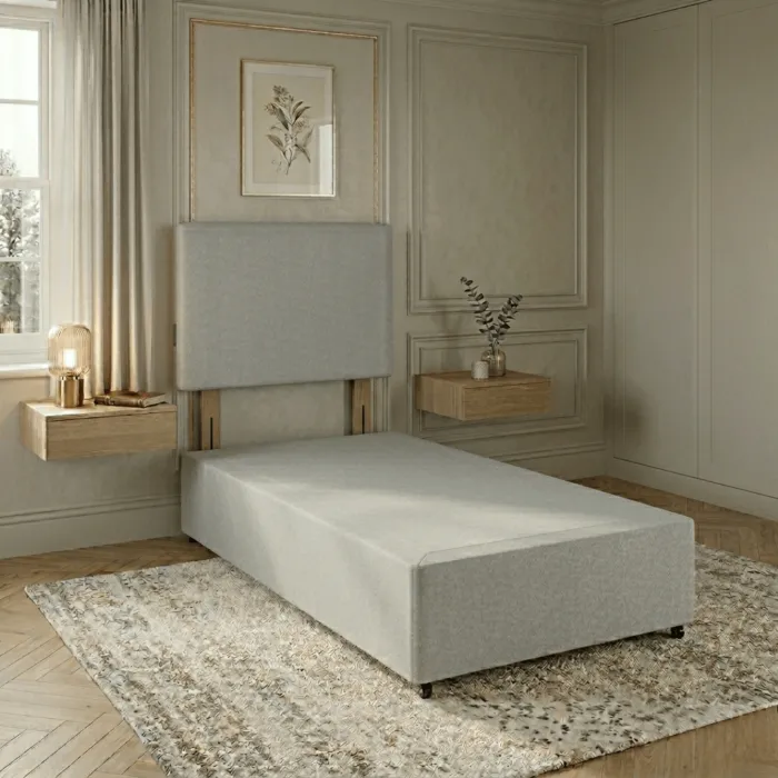 Natural Sleep Generic Grey Divan Base with No Drawers
