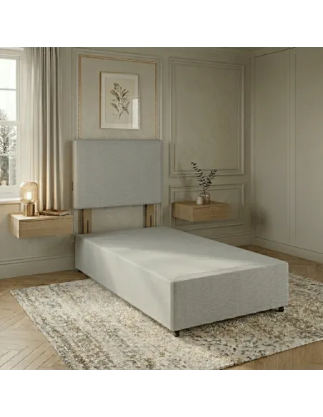 Natural Sleep Generic Grey Divan Base with No Drawers
