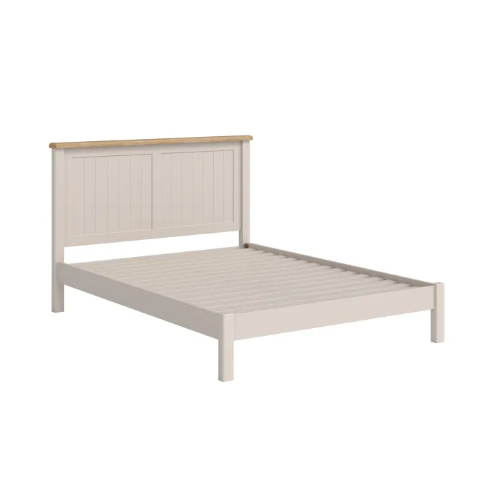 Windermere 4ft6 Painted Bedframe - Grey/Oak