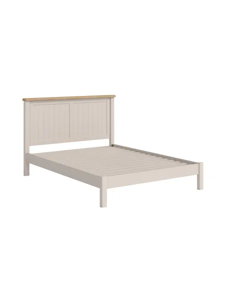 Windermere 4ft6 Painted Bedframe - Grey/Oak