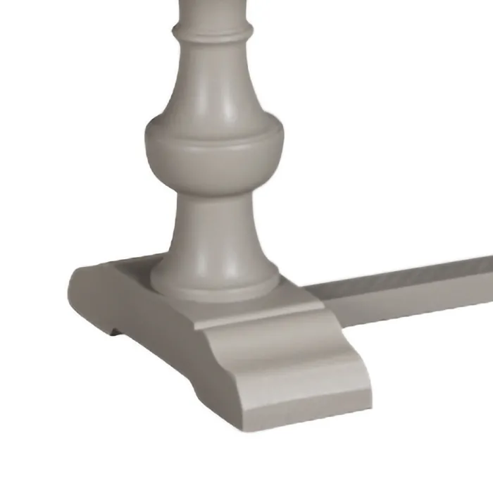 Chateau Painted Dining Bench - Grey/Pine Top