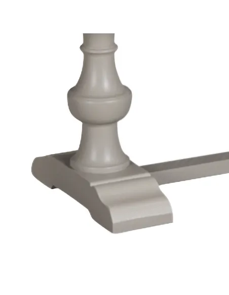 Chateau Painted Dining Bench - Grey/Pine Top