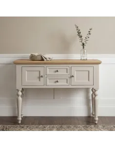 Chateau Painted Buffet Sideboard - Grey/Pine Top
