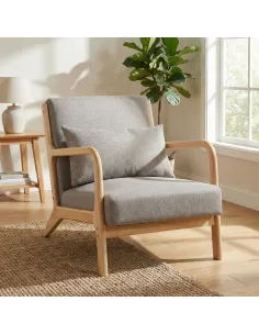 Hadley Accent Armchair - Stone Linen