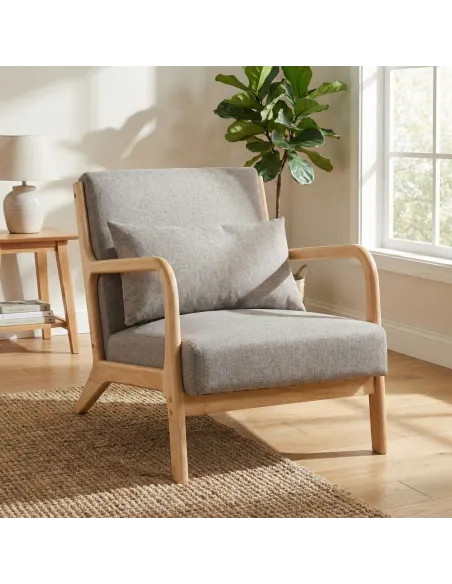 Hadley Accent Armchair - Stone Linen