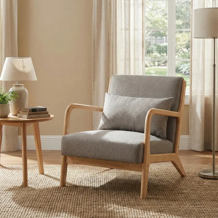 Hadley Accent Armchair - Stone Linen