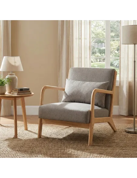 Hadley Accent Armchair - Stone Linen