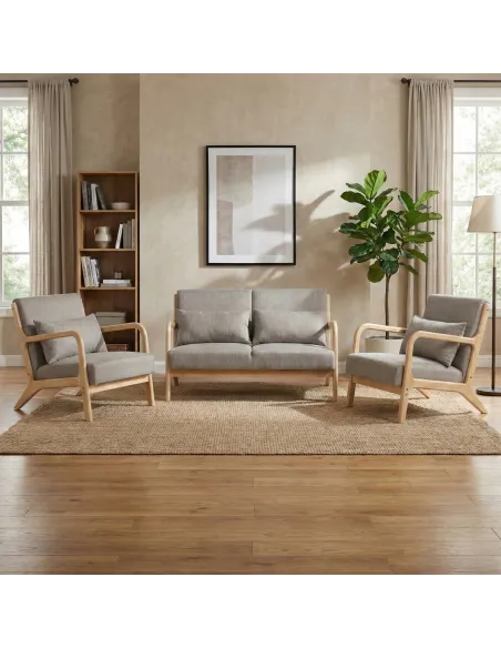 Hadley Accent Armchair - Stone Linen