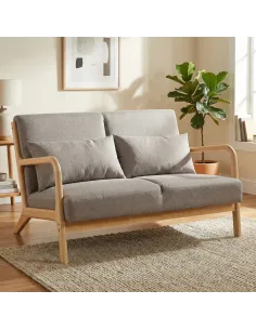 Hadley 2 Seater Sofa - Stone Linen