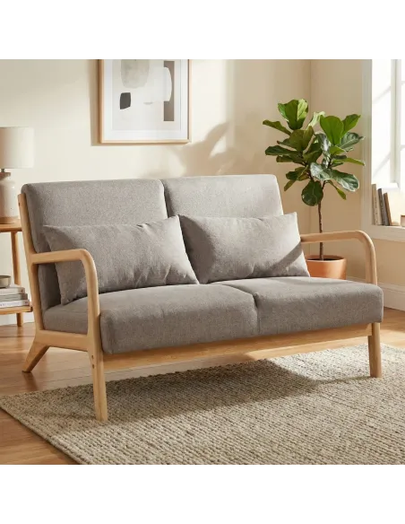 Hadley 2 Seater Sofa - Stone Linen