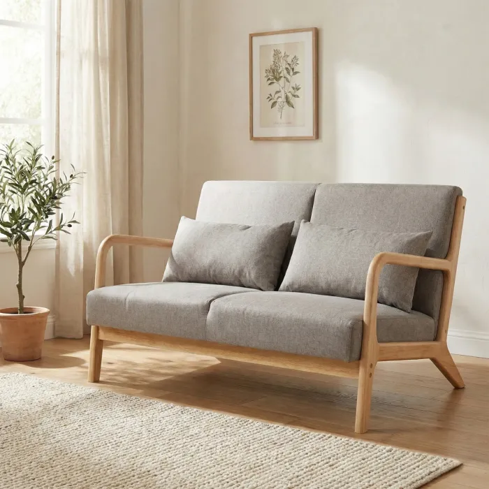Hadley 2 Seater Sofa - Stone Linen