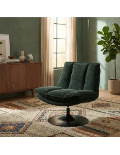 Bella Accent Chair - Dark Green 2
