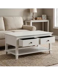Provence 2 Drawer Coffee Table - Truffle 2