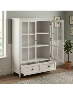 Provence Low Display Cabinet - Truffle 2
