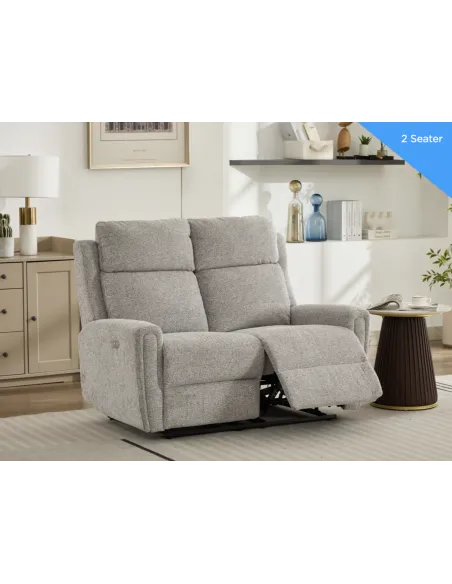 Mayfair 2 Seater Electric Sofa - Ash