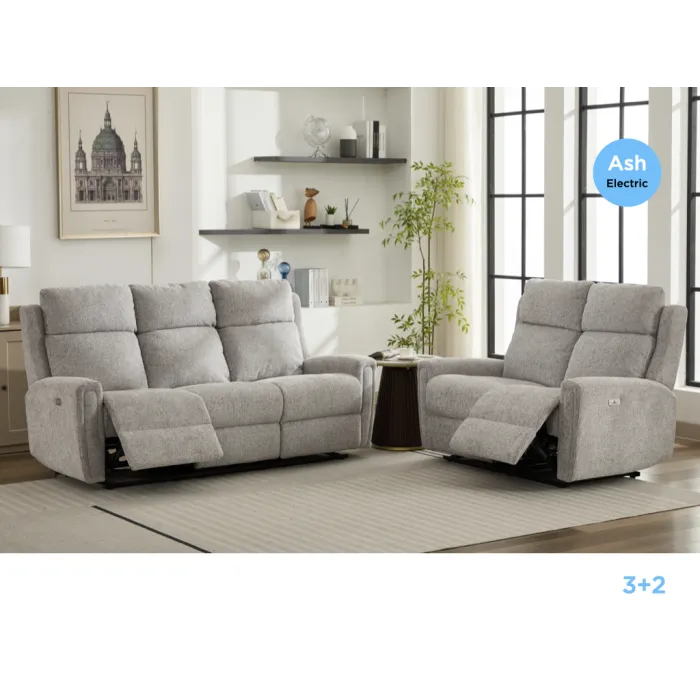 Mayfair 2 Seater Electric Sofa - Ash