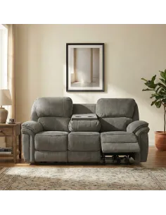 Westbury 3 Seater Manual Recliner Sofa - Stone 2