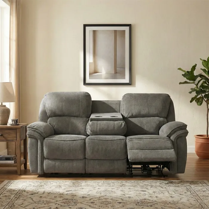 Westbury 3 Seater Manual Recliner Sofa - Stone