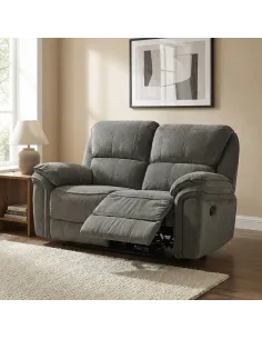 Westbury 2 Seater Manual Recliner Sofa - Stone