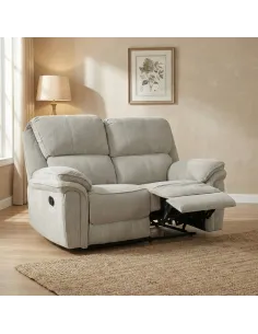 Westbury 2 Seater Manual Recliner Sofa - Beige 2