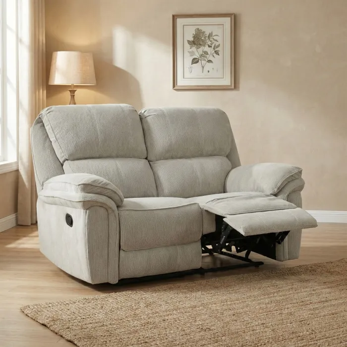 Westbury 2 Seater Manual Recliner Sofa - Beige